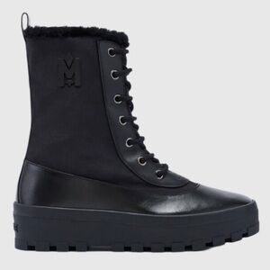 MACKAGE HERO-M BLACK 42 - BRAND NEW MEN’s LEATHER AND SHEARLING BOOTS